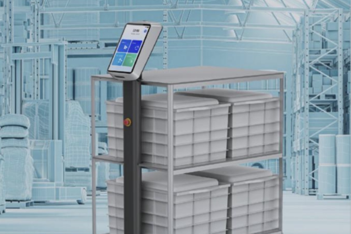 Parcel delivery robot for apartments (large capacity, secure compartments)